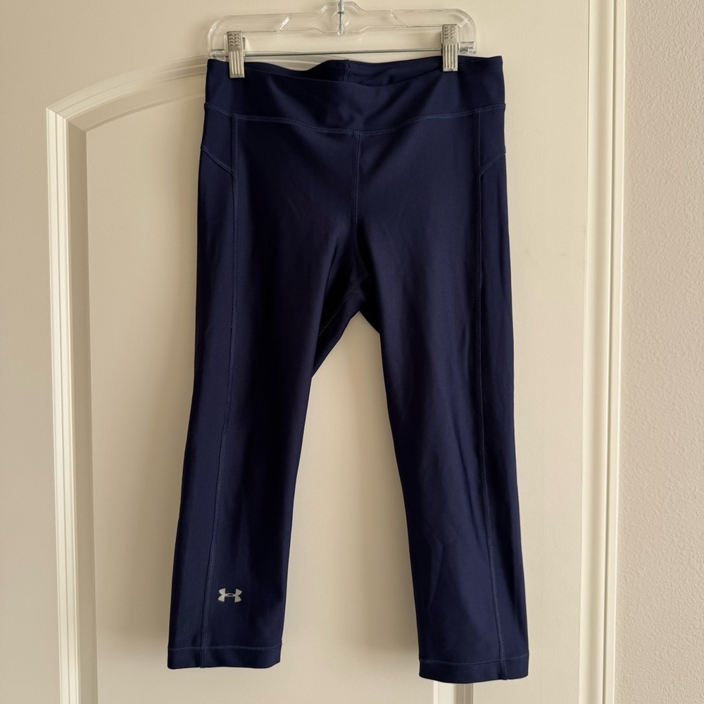 Under Armour Dark Blue Athletic Capris